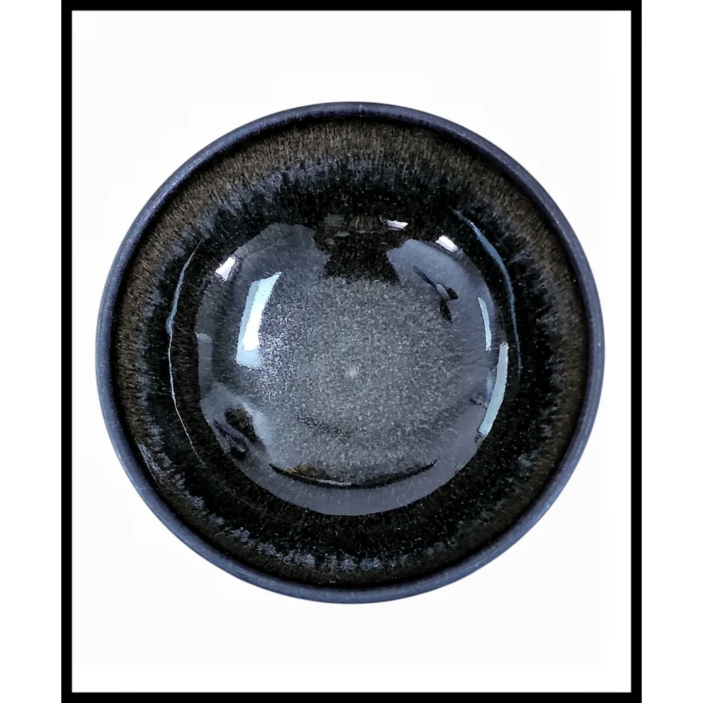 Jars France Tourron Samoa Vert Green Small Bowl Set of 5 Hand Made - Picture 3 of 11